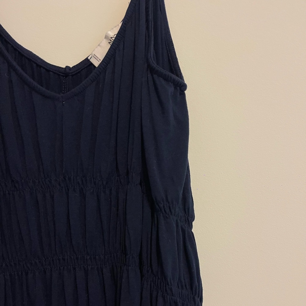 Mango Blue Ribbed Dress - Picture 2 of 3